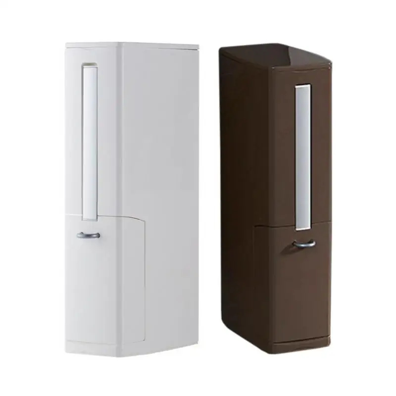 

Creative Multi-function Bathroom Waste Bin Toilet Brush Integrated Sets with Flip Handle Liner Trash Can Home Bathroom Supplies