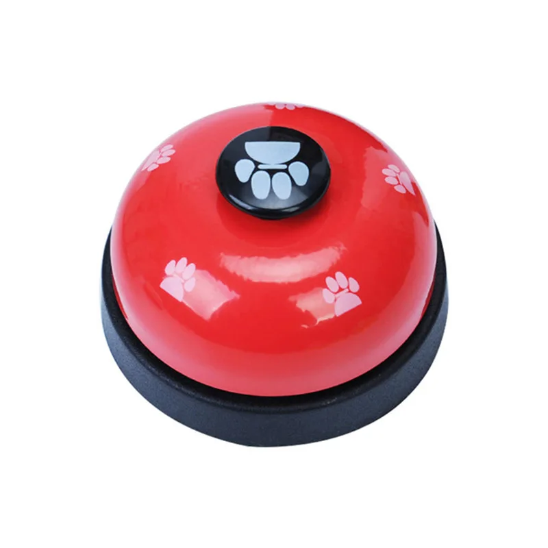 Игрушки для собак, для маленьких собак, для домашних животных, колокольчик, собачий мяч в форме лап, с принтом, для кормления, обучающая игрушка, интерактивный для щенков, обучающий инструмент - Цвет: Красный