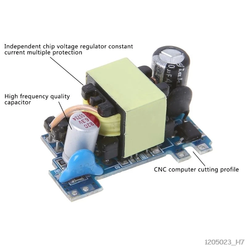 AC-DC 5V2A переключатель Мощность модуль Питание адаптер низкий Мощность измерителя расхода Зарядное устройство Модуль