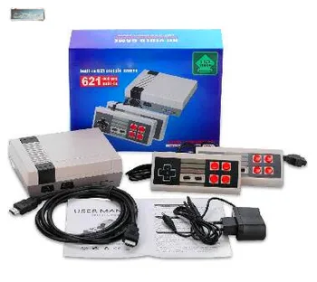 

HDMI Output Mini TV Handheld Retro Video Game Console Built-in Classic 621 games for 4K TV PAL & NTSC Game Player With Gamepads