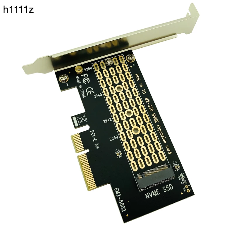 

H1111Z Add On Card PCI Express m.2 Adapter/Riser M.2 SSD PCIE Adapter M.2 2280/SSD NVME PCIE SSD-M.2 PCI-E 4x PCIE 3.0 Adaptador