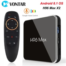 H96 MAX X2 Android tv Box 9,0 4 Гб 64 Гб S905X2 1080P H.265 4K Google Store Netflix Youtube H96MAX 2G16G Smart tv box