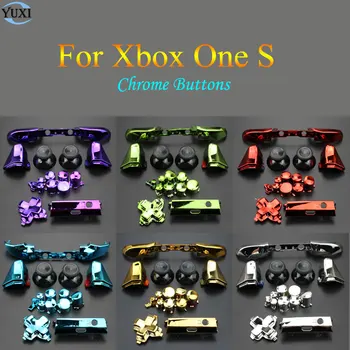 

YuXi Replacement Part Repair Chrome ABXY Dpad Triggers Full Buttons Set Kits Controller Mod for Xbox One S XboxOne S