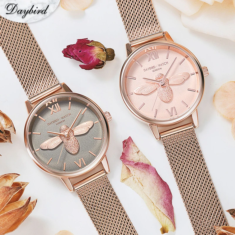 

2019 New Women Fashion Blue Quartz Watch Lady Leather Watchband High Quality Casual Waterproof Brand Wristwatch Gift for Wife