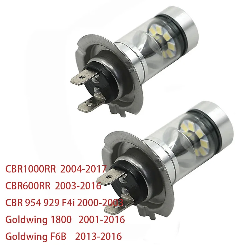 H7 Led Headlight Bulb White For Honda Cbr600rr 0316 Cbr1000rr 0417