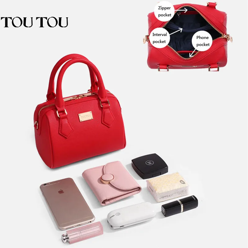 A1614 TOUTOU мини Бостон Подушка Pack сумка Для женщин Crossbody torebka bolsa feminina сумки через