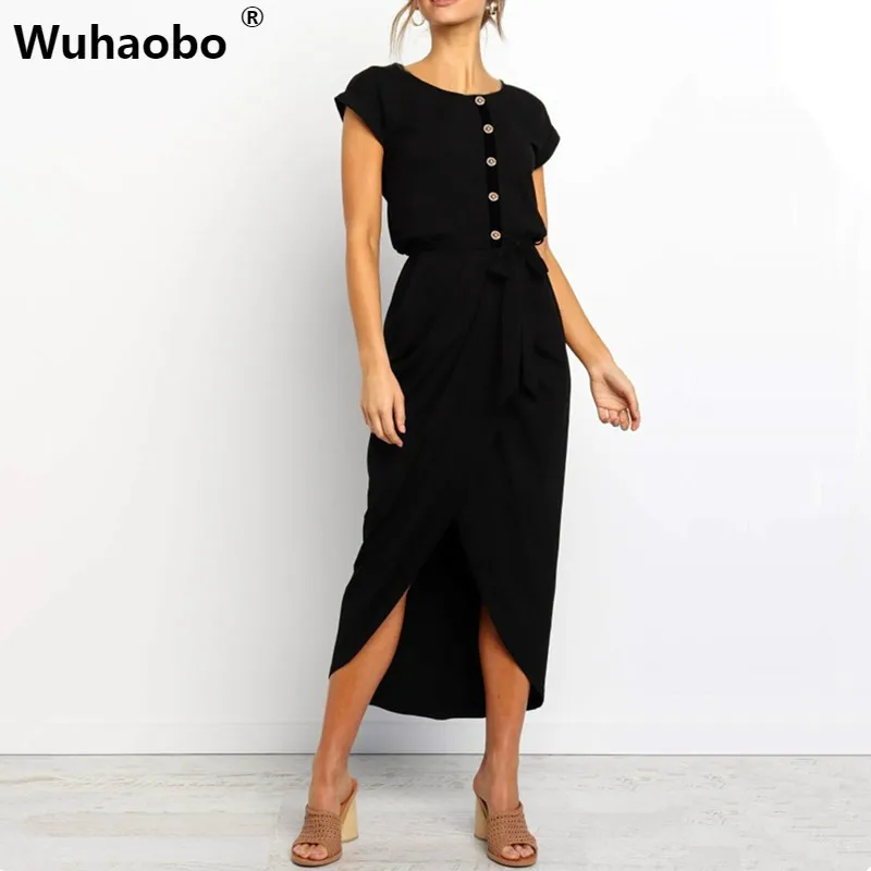 midi length casual dresses