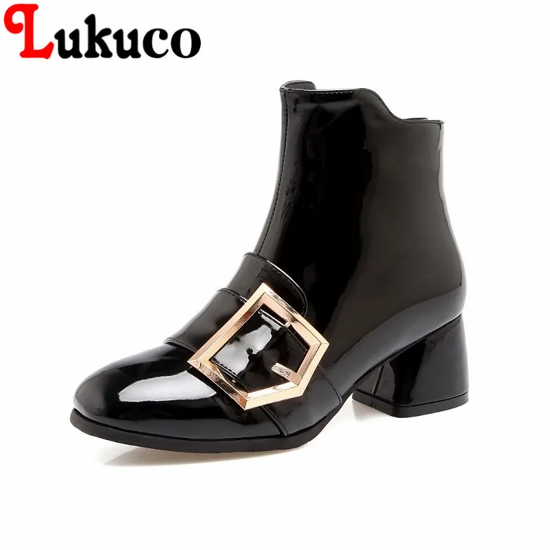 

2018 fashion style size to47 Patent leather boots high quality low price Global Shopping Festival 2017 super bargain women boots
