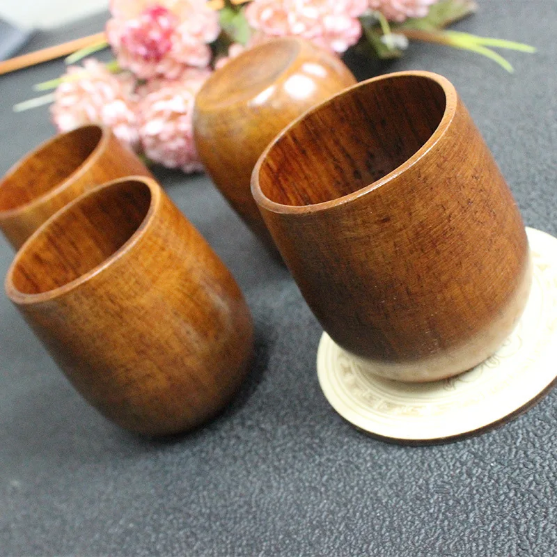 wholesale 50PCS High quality nature Wood Tea Cup Wooden Cup Eco