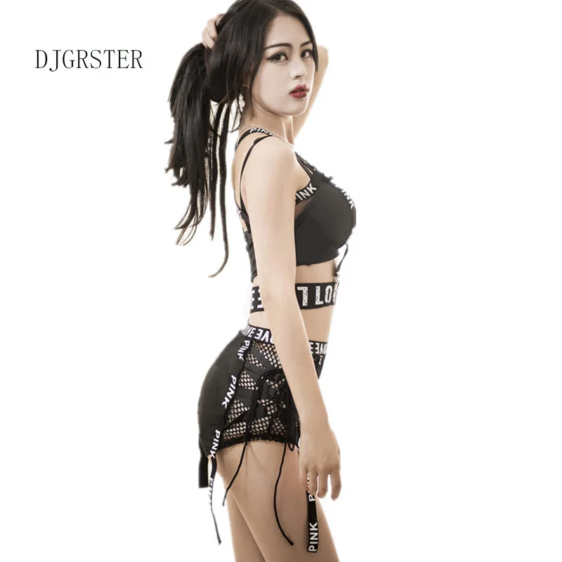 DJGRSTER сексуальный джаз певец DJ танцевальный сценический костюм бар DS костюмы сексуальный купальник бандаж женский костюм хип-хоп клубный комплект