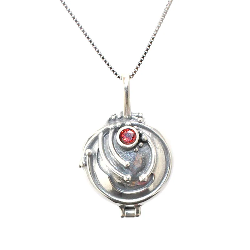 

925 Sterling Sliver The Vampire Diaries Elena Pendant Necklace Retro Jewelry Fashion Moive