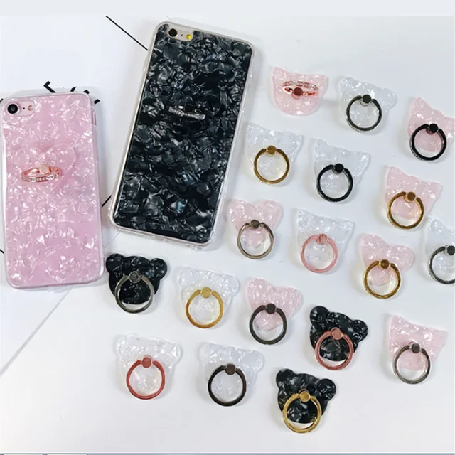 Special Offers UVR Transparent Shell Cat Bear Finger Ring Smartphone Phone Stand Holder Mobile Phone Holder Stand For iPhone Huawei All Phone Special Offers UVR Transparent Shell Cat Bear Finger Ring Smartphone Phone Stand Holder Mobile Phone Holder Stand For iPhone Huawei All Phone