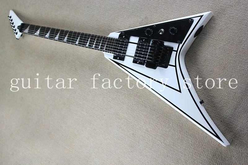 

2018 HOT high quality custom 6 string neck flying V electric guitars,free shipping