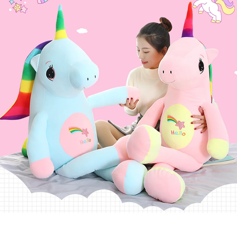 

Rainbow Unicorn Toy Soft Stuffed Animal Plush Doll Home Decor Unicorn Sleeping Pillow Sofa Cushion Kids Gift Plush Toys