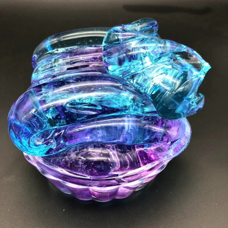 AOSST DIY Colorblock Gradient Crystal Mud Multicolor Slime Toys For Kids With colored foam balls Clear Fluffy Clay For children AOSST DIY Colorblock Gradient Crystal Mud Multicolor Slime Toys For Kids With colored foam balls Clear Fluffy Clay For children