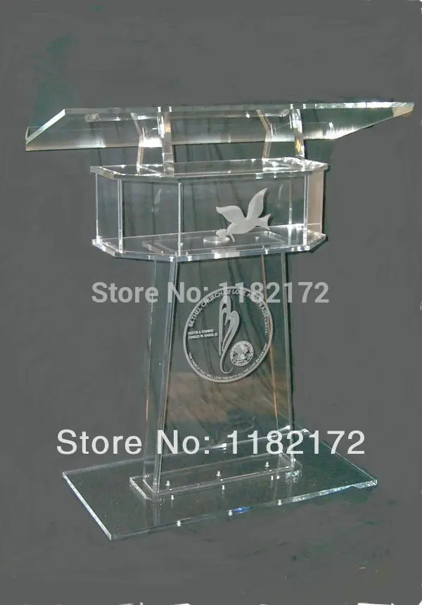 

Бесплатная доставка, прозрачная акриловая мебель, дешевый уникальный дизайн, искусственная и современная акриловая Трибуна, кафедра, акриловая Трибуна