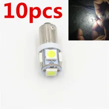 Голубой почвенный отсек 10 шт. высокое качество BA9S 434 T4W 5 светодиодный 5050 SMD H6W авто Интерьер лампы для чтения купольная Лампа DC 12 В Белый