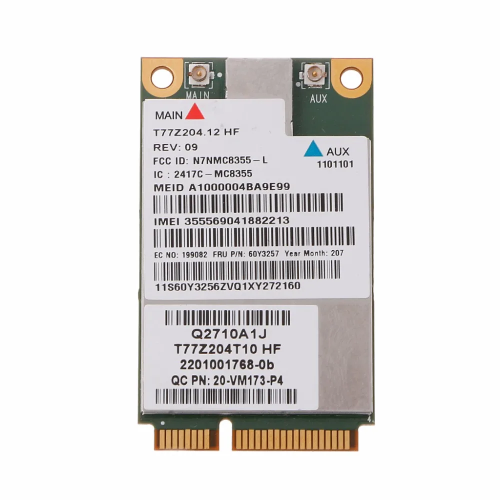 60Y3257 Gobi3000 MC8355 3g WWAN карты gps для lenovo Thinkpad W530 X230 T420 X220