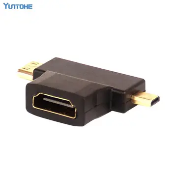 

HD14 HDMI Female to Micro and Mini HDMI Male Adapter Converter connector 100pcs/lot