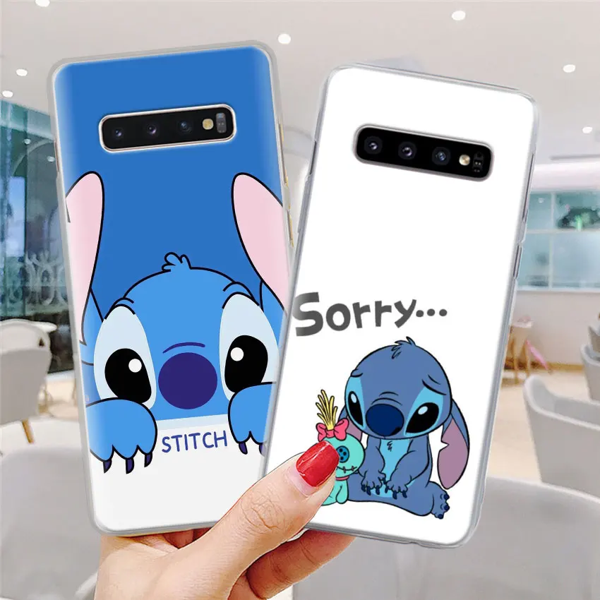 Милый мультфильм, Стич чехол для телефона для samsung Galaxy S10e S10 плюс S7 S8 S9 Plus, Note 8, 9, 10, плюс S10 5G M20 M30 жесткий чехол Coque