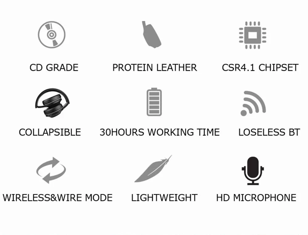 Bingle Q5 легкий вес hi-fi звук за ухо Шум шумоподавлением Bluetooth наушники проводные и Беспроводной наушники с микрофоном
