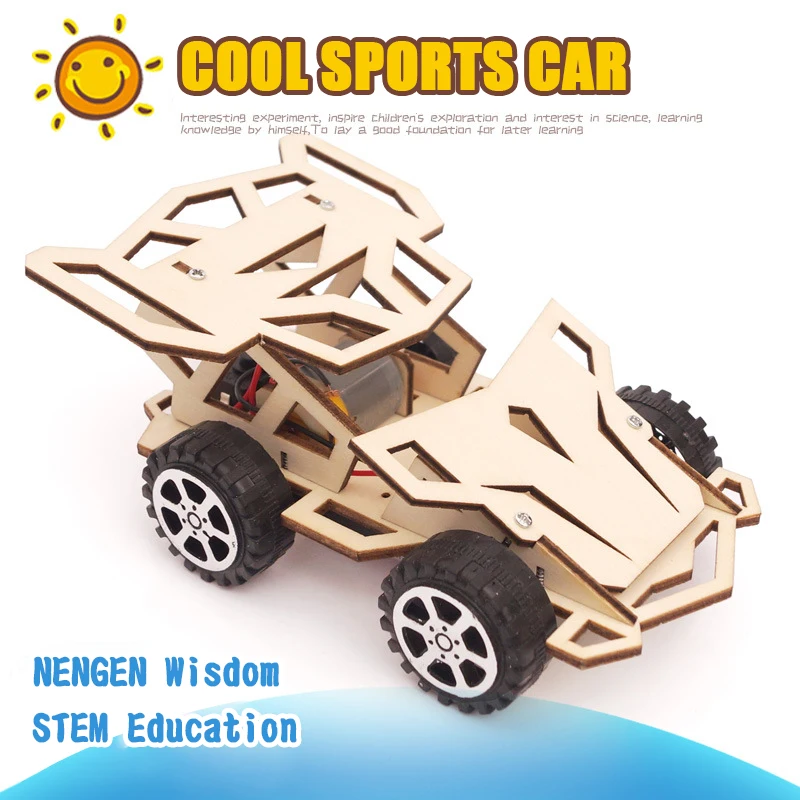 

STEM Building Block School Science Toy DIY Sports Car Children Educational Science Toys Kit Learning Education Toys for Children