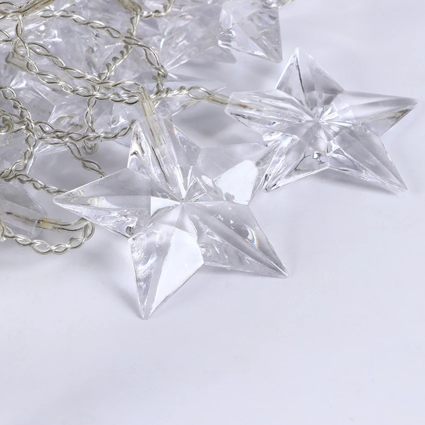 JULELYS Star LED Curtain Light Christmas Garland Window LED Lights Decoration For Wedding Holiday Party Home Room Festoon Decor JULELYS Star LED Curtain Light Christmas Garland Window LED Lights Decoration For Wedding Holiday Party Home Room Festoon Decor