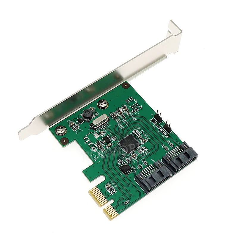 SATA III Порты и разъёмы RAID PCI-e X1 карты 2-Порты и разъёмы SATA III карта с разъемом PCI Express Marvell 88SE9128 Чипсет