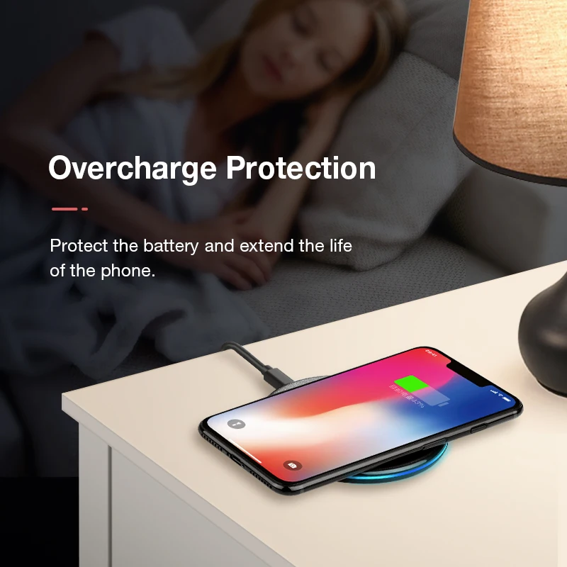 Беспроводное зарядное устройство SANLEPUS Qi для iPhone X XR XS Max 8 Plus портативная зарядная