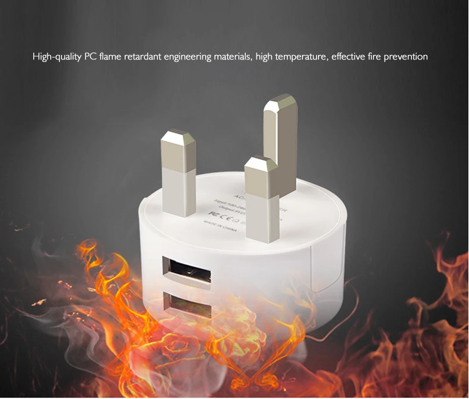 UK Plug USB Charger (3)