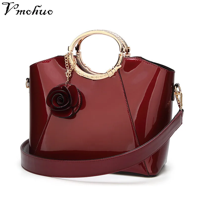 

VMOHUO Patent Bags Handbags Women Famous Brands Ladies Lacquer Red Bag Japanned Leather Women's handbag Shoulder Bag sac a main