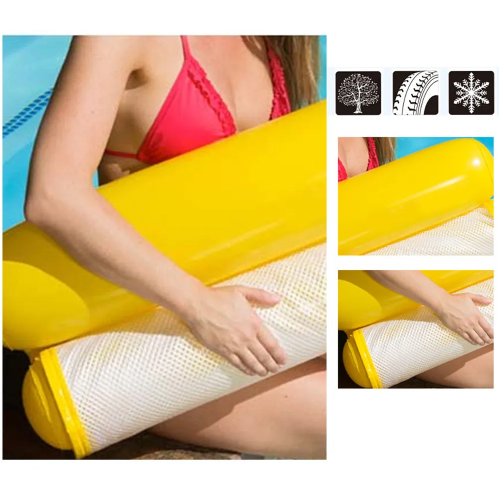 Summer PVC Floating Water Hammock Float Lounger Inflatable Floating Bed Beach Swimming Pool Lounge Float Bed Chair Kids Adults Summer PVC Floating Water Hammock Float Lounger Inflatable Floating Bed Beach Swimming Pool Lounge Float Bed Chair Kids Adults