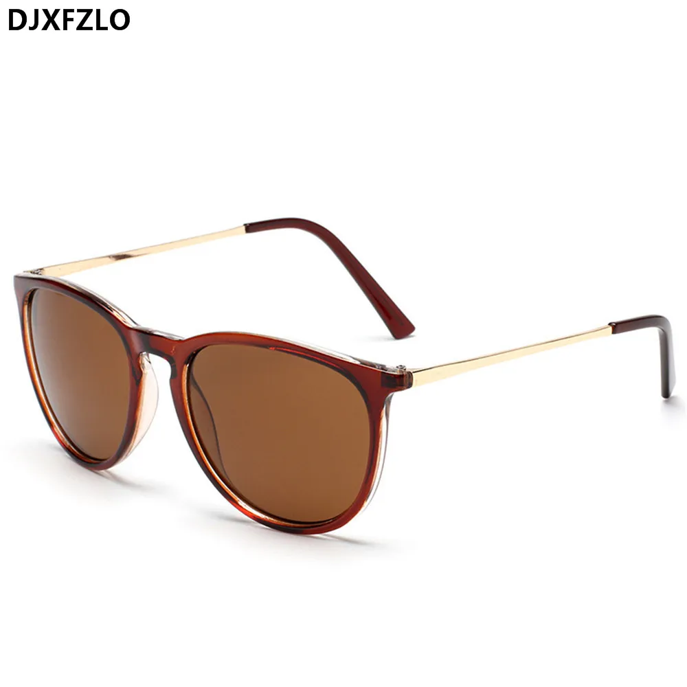 DJXFZLO Ретро Мужские Круглые Солнцезащитные очки женские мужские брендовые дизайнерские солнцезащитные очки для женщин зеркальные солнечные очки сплав Oculos De Sol