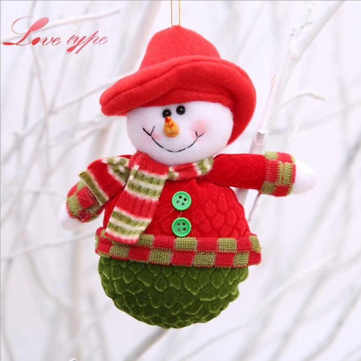 1 шт. Merry Новогодние товары Санта Клаус/Снеговик/Оленей Кукла елка Подвески
