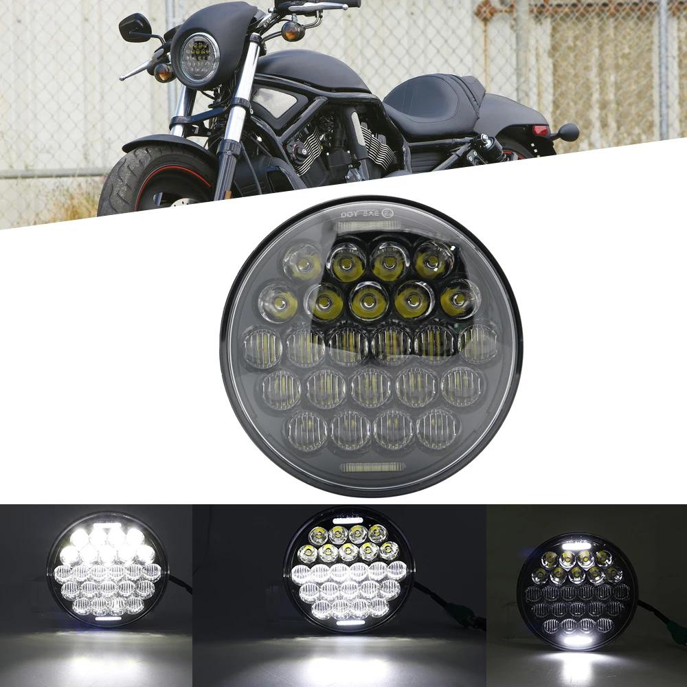 5-3/4 &quotКруглый налобный фонарь для Dyna Sportster 1200 883 запчасти светильник Moto 5 75 дюймов