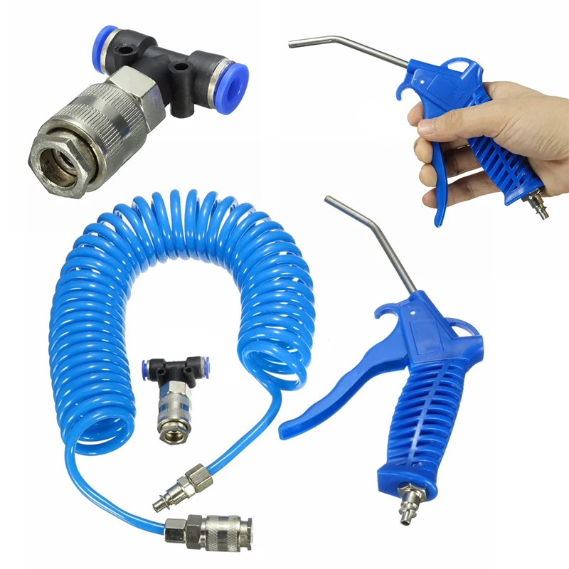 Air Duster Spray Gun with 5m Recoil Hose Truck Dust Blower Clean Nozzle