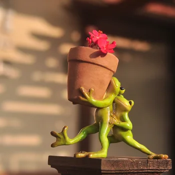 

Creative Resin Crafts couples Frogs LOVE furnishing articleshousehold sitting room TV ark Home Decoration