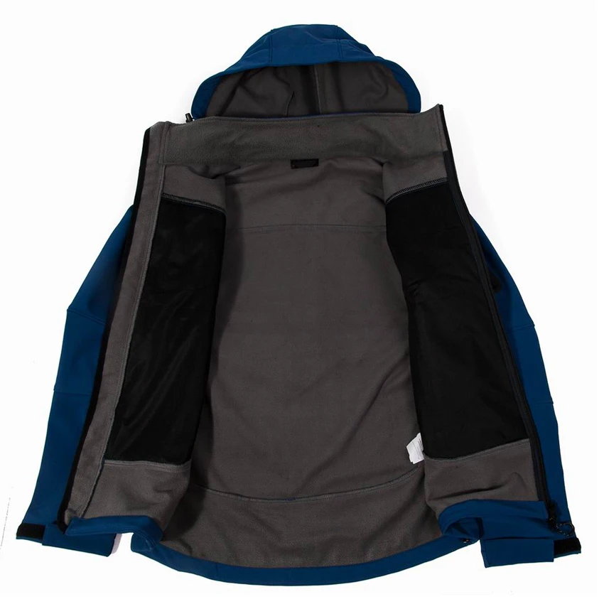 Mountainskin Men's Autumn Softshell Fleece Jacket Outdoor Sports Windbreaker Hiking Camping Trekking Climbing Brand Coats VA302