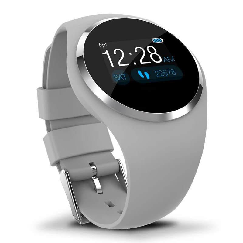 LIGE новые модные часы Smart Watch Для женщин физиологические напоминание о частоте пульса крови Давление монитор водонепроницаемой экш-Фитнес часы - Цвет: Gray