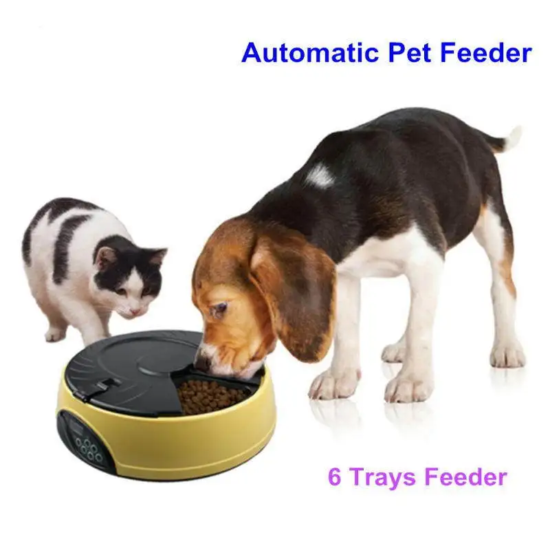Ortilerri 6 Meal Smart Automatic Pet Feeder Lcd Display Dog Cat
