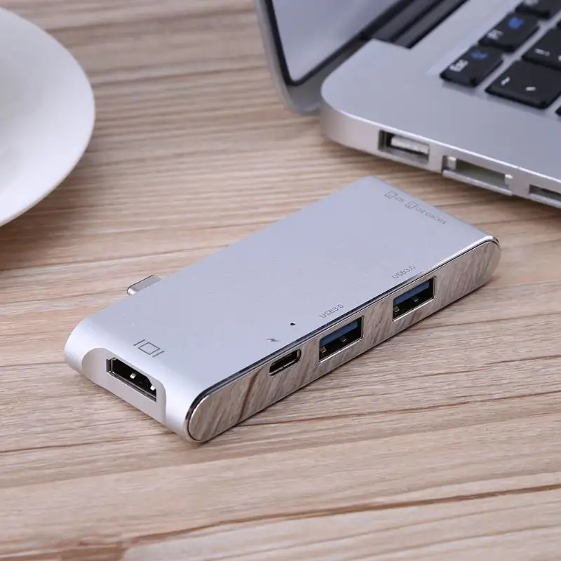 7 в 1 USB-C 3,1-2 USB 3,0 концентратор+ SD/TF кард-ридер с 4K HDMI+ PD порт зарядки для Macbook Pro/Google notebook/DELL XPS