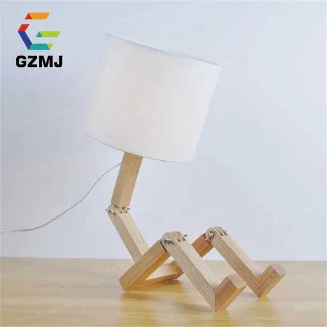 DIY Adjustable LED Table Lamp White/Black Bedside Reading Study