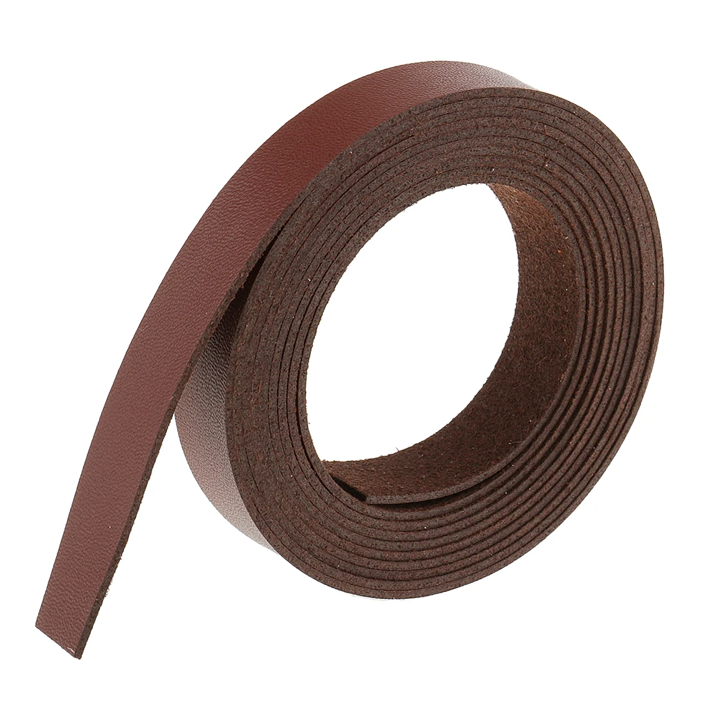 3pcs 2 Meters Long DIY Leather Crafts Straps Strips 1.5cm Wide DIY Belt for Bag Handles Clothing Decoration Leathecraft Supplies