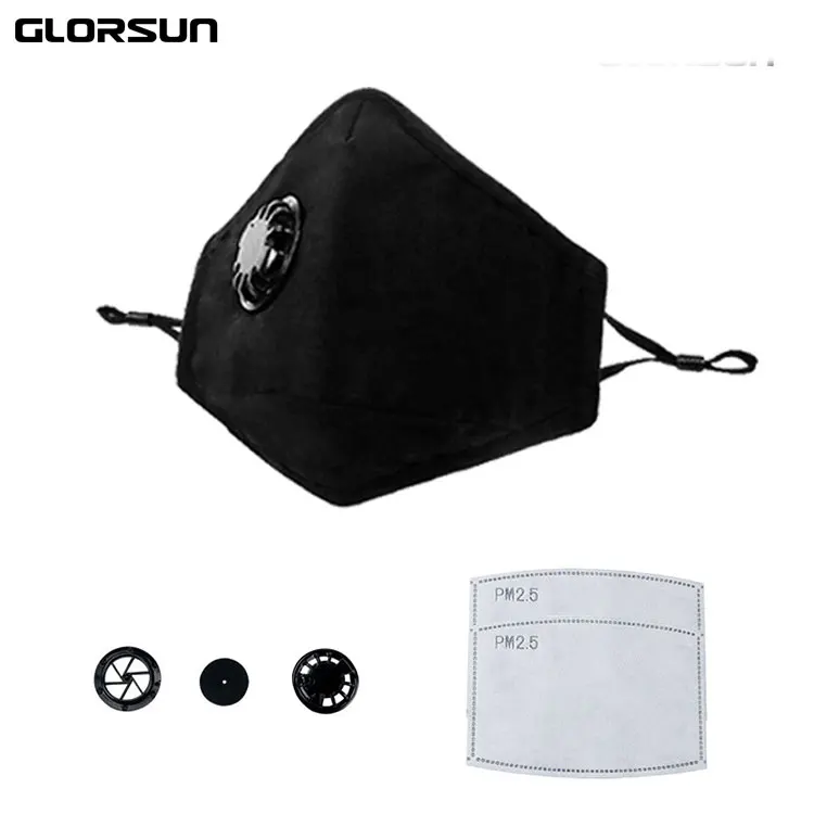 002BA01202 GLORSUN грязная маска моющаяся n99 анти pm2.5 запах дыма пыли лицо воздушный фильтр n95 рот Мода Спорт дыхание углеродная маска - Цвет: 002BA01202