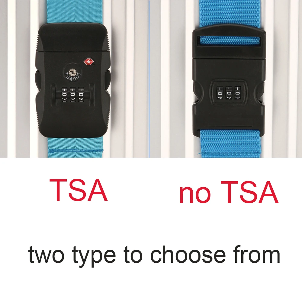 Travel Luggage Strap TSA Lock / Combination Lock Strong Nylon Adjustable Cross Belt For Trolley Suitcase Safe Packing Belt Travel Luggage Strap TSA Lock / Combination Lock Strong Nylon Adjustable Cross Belt For Trolley Suitcase Safe Packing Belt