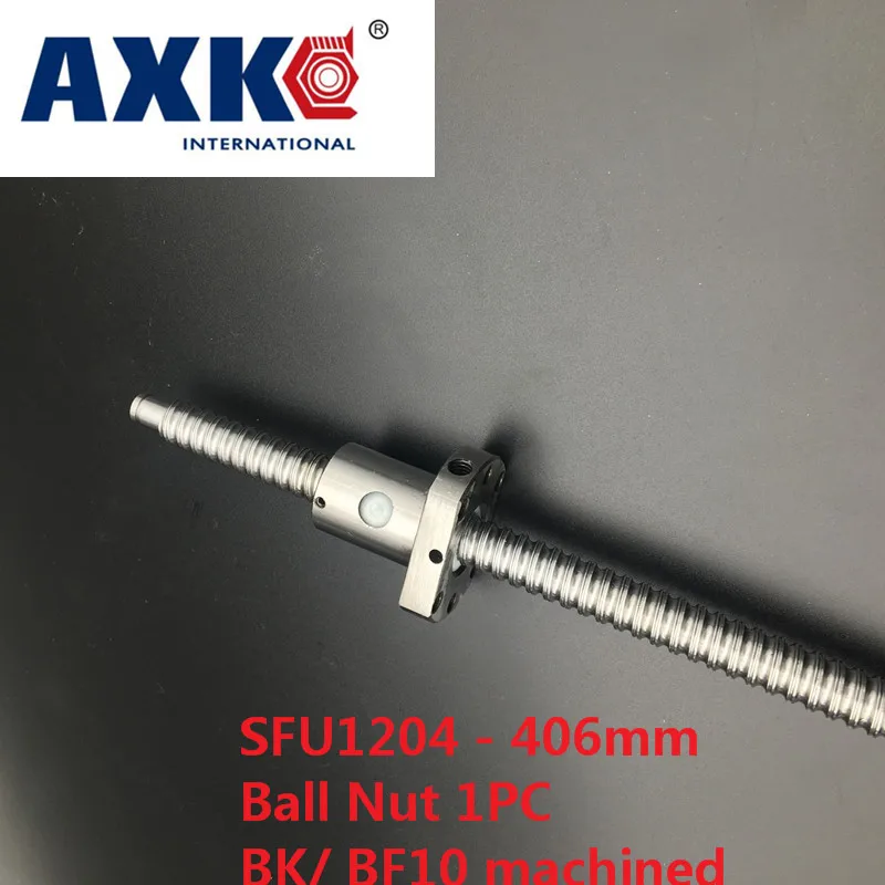

Axk Free Shipping 1pc Ball Screw Sfu1204 - L 406mm+ 1pc Rm1204 Ballscrew Ball Nut With Standard Processing For Bk10 / Bf10