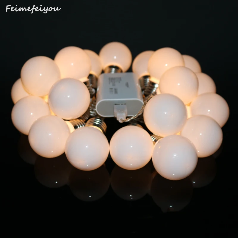 

Feimefeiyou 3 power Battery USB Plug styles led globe 10 20 bulb wedding fairy string fairy light garden garland decoration