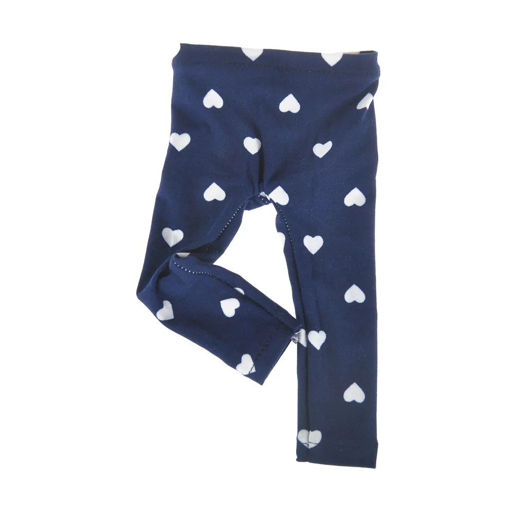 

1PCS black heart-shaped pattern tight pants fit 18 inch ,43cm , Children best Birthday Gift
