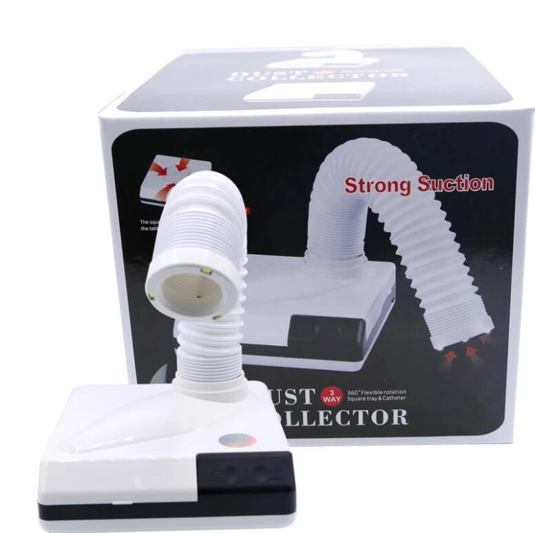 

Nail Art Equipment 60W LED Nail Fan Art Salon Suction Dust Collector Machine Vacuum Cleaner UV Gel Machine Nail Dust Collector