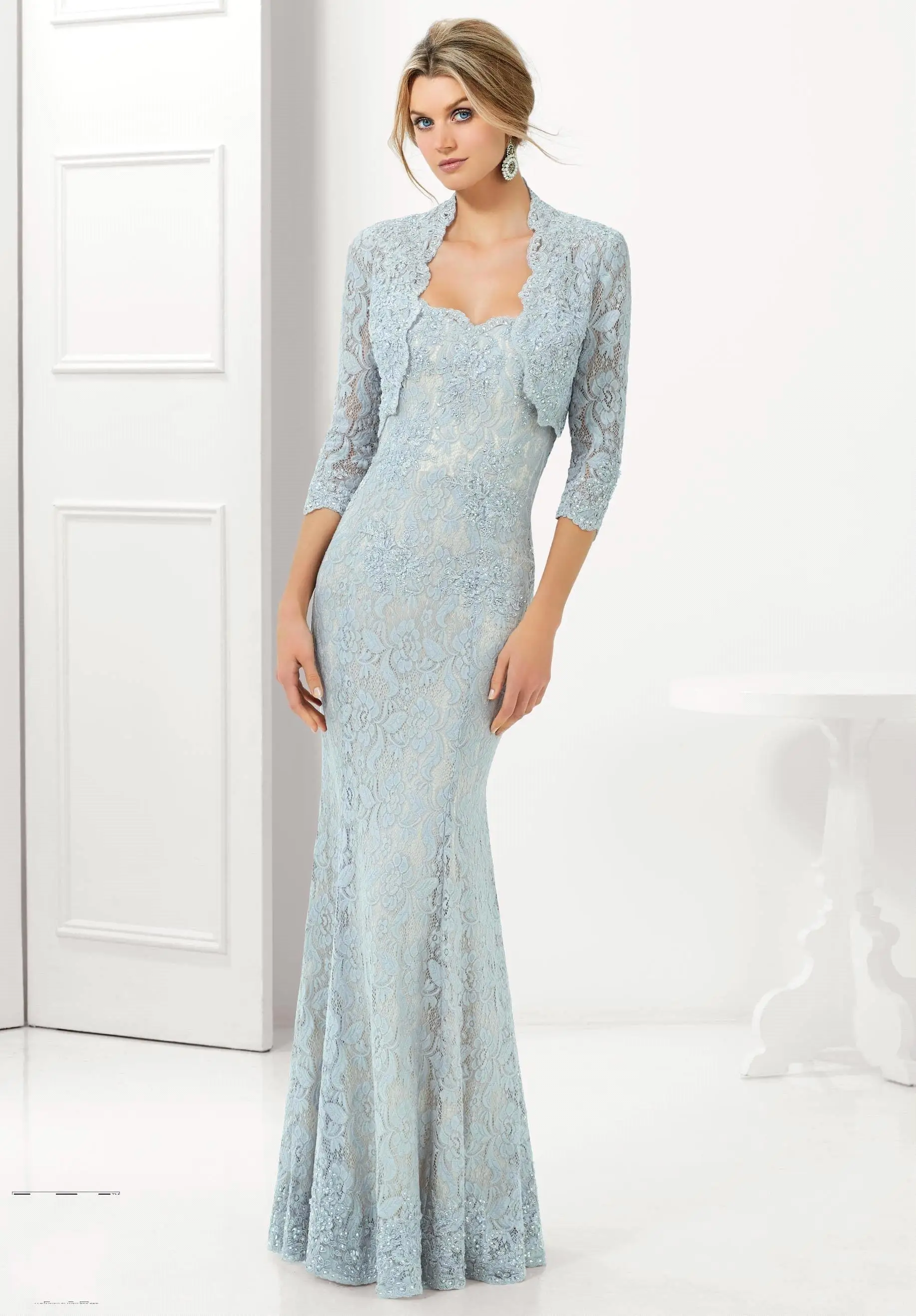 formal gown with jacket